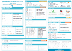 Python Cheat Sheet for Beginners